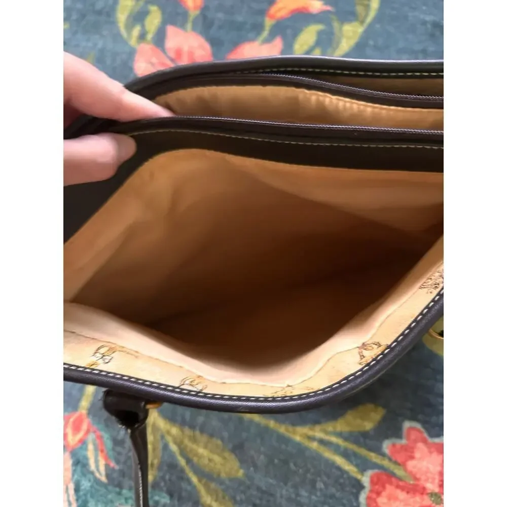 Eitenne Aigner Natural Tribal Print Carry Away Shoulder Bag